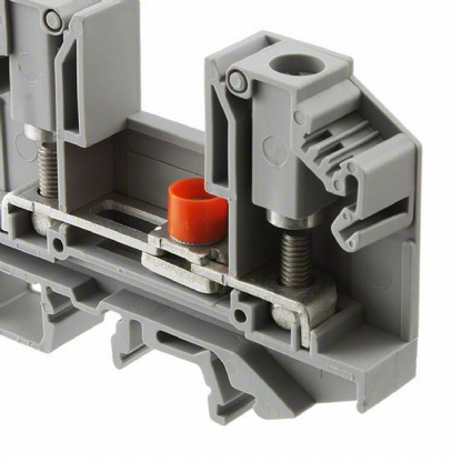 Conector Borne Passagem Seccionador 2 Conexões 6,00mm 800V Cinza OTTA 6-T - Phoenix