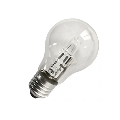 Lâmpada Halógena Bulbo A55 Clara 70W 220V E27 Luz Amarela Dimerizável - Ourolux