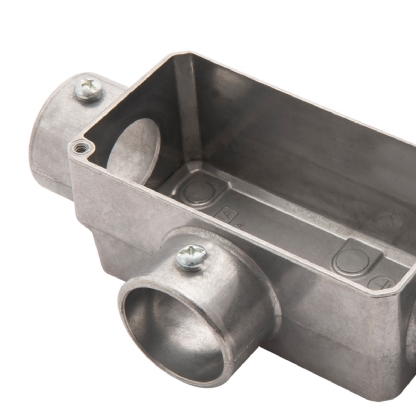 Condulete Alumínio Fixo Tipo T 1 Polegada Sem Rosca Sem Pintura Sem Tampa Sem Vedação - Daisa