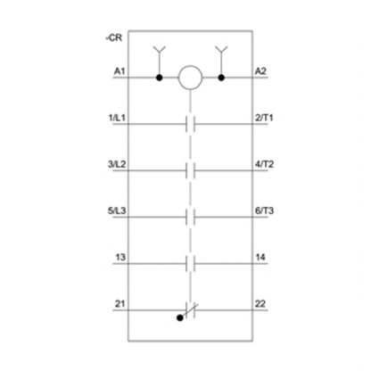 Contator Potência Tripolar 25A 24V 1Na+1Nf 50/60Hz 3RT20261AC20 - Siemens