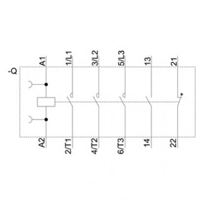 Contator Potência Tripolar 25A 24V 1Na+1Nf 50/60Hz 3RT20261AC20 - Siemens
