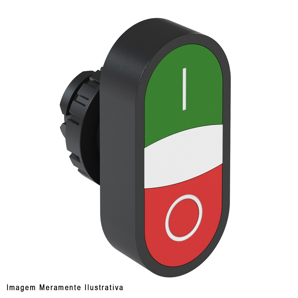 Botão Comando Duplo Iluminado 1Na+1Nf 24Vca/Cc Com LED CSW-BD-11000000-FE261-3VF - WEG