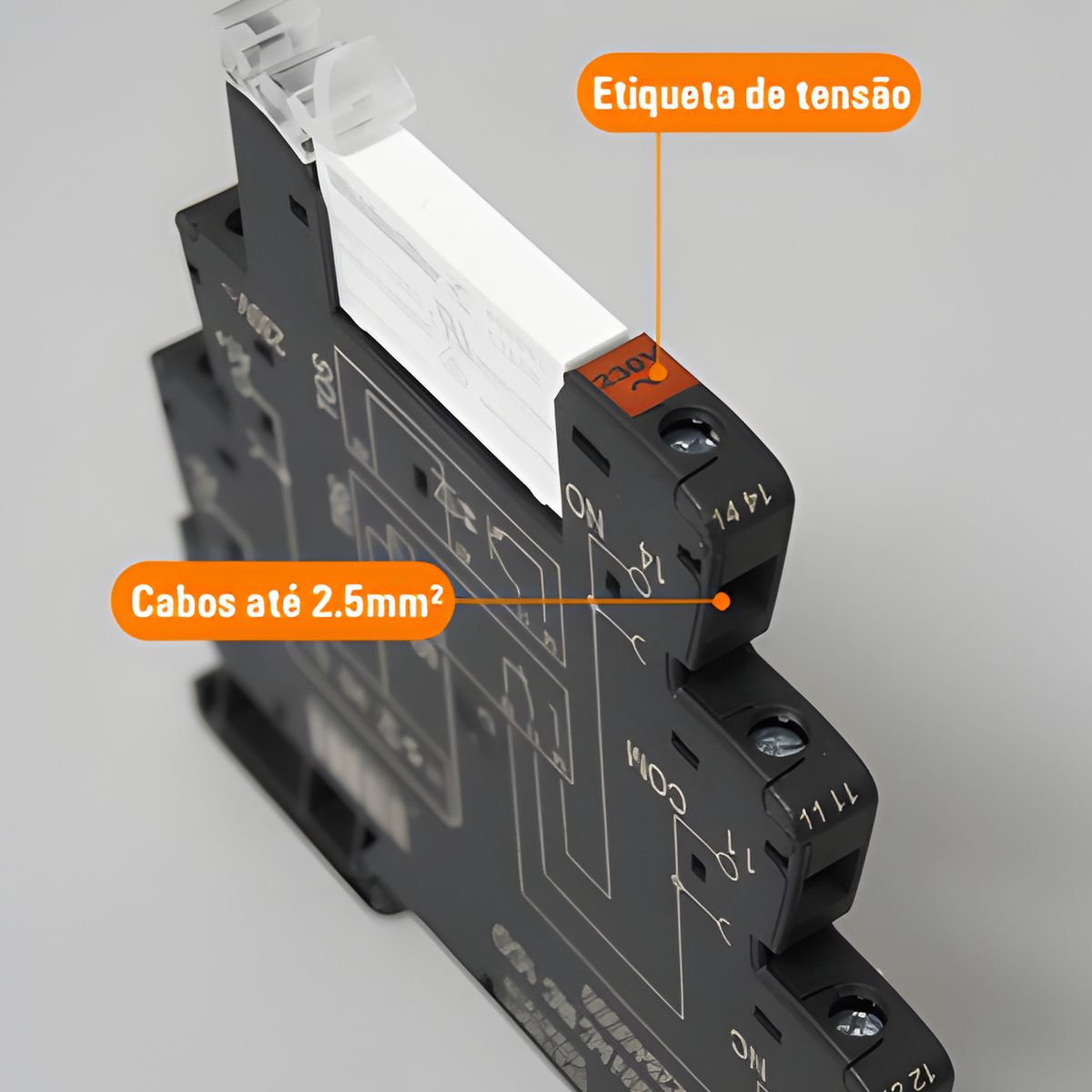 Rele Interface Eletromecanico 6a 230v 1rev (spdt) C/led Vd