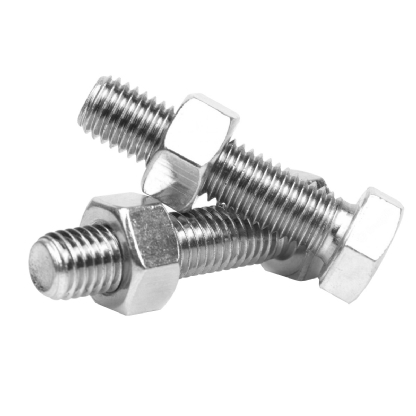 Cartela Parafuso Galvenizado Cabeça Sextavada Com Porca 1/4 x 3/4 4 Unidades - Sfixa - Sfixa