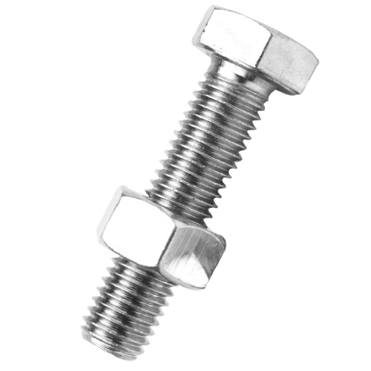Cartela Parafuso Cabeça Sextavada Galvenização 3/8 x 1 Polegada Com Porca 3 Unidades - Sfixa - Sfixa