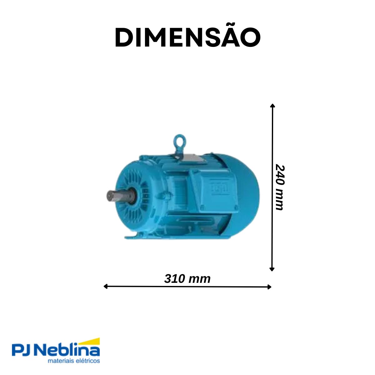 Motor Elétrico W22 Ir2 Trifásico 4P 1,5Cv 220/380/440V 80 B3D 60Hz Ip55 1800Rpm - Weg