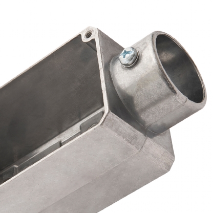 Condulete Alumínio Fixo Tipo E 1/2 Polegadas Sem Rosca Sem Tampa Sem Vedação - Wetzel