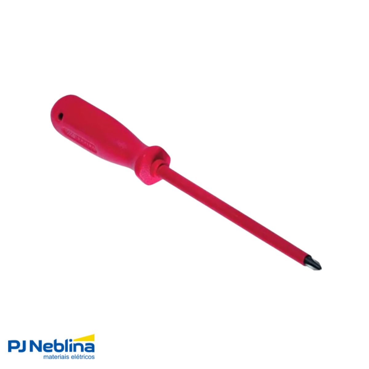Chave Fenda Ponta Cruzada (Philips) Isolada 1000V Ph1 3/16X6Pol (4,5X150Mm) Cabo Ergonom Vermelho - Gedore