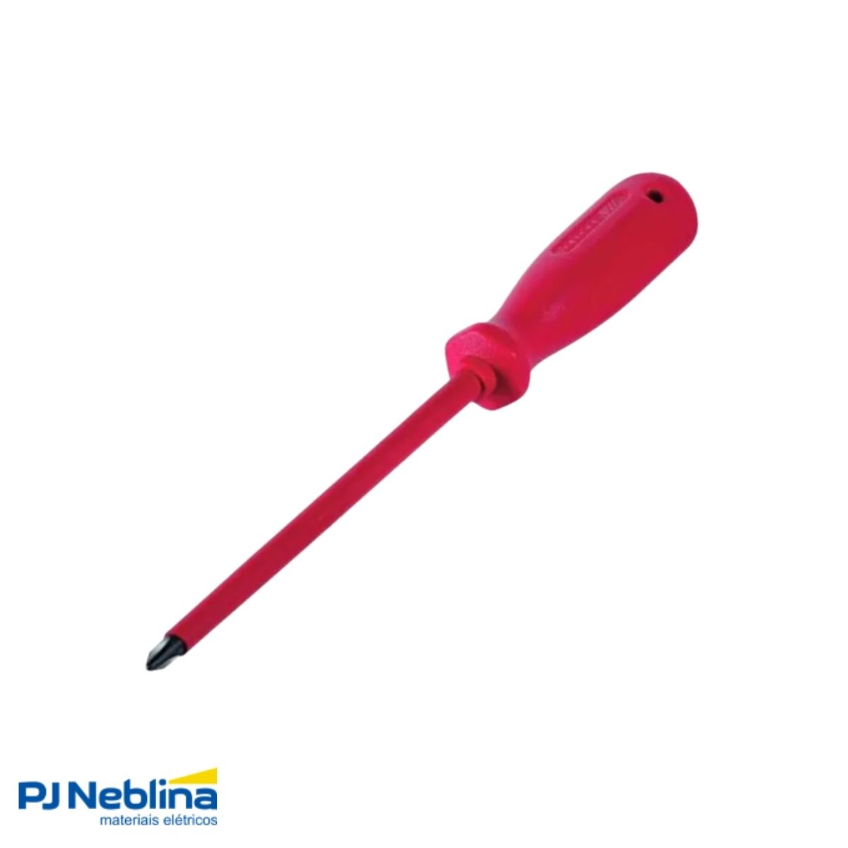 Chave Fenda Ponta Cruzada (Philips) Isolada 1000V Ph1 3/16X6Pol (4,5X150Mm) Cabo Ergonom Vermelho - Gedore