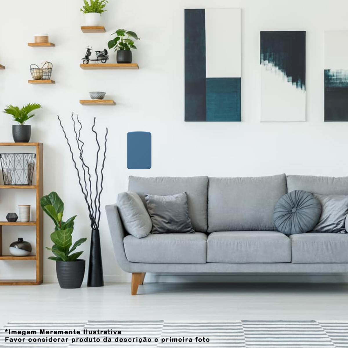 Placa Acabamento 4X2 Cega Azul Plástico Composé 13207294 Weg