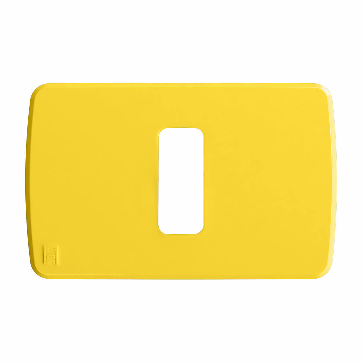 Placa Acabamento 4x2 1 Posto Horizontal Amarelo Composé Weg