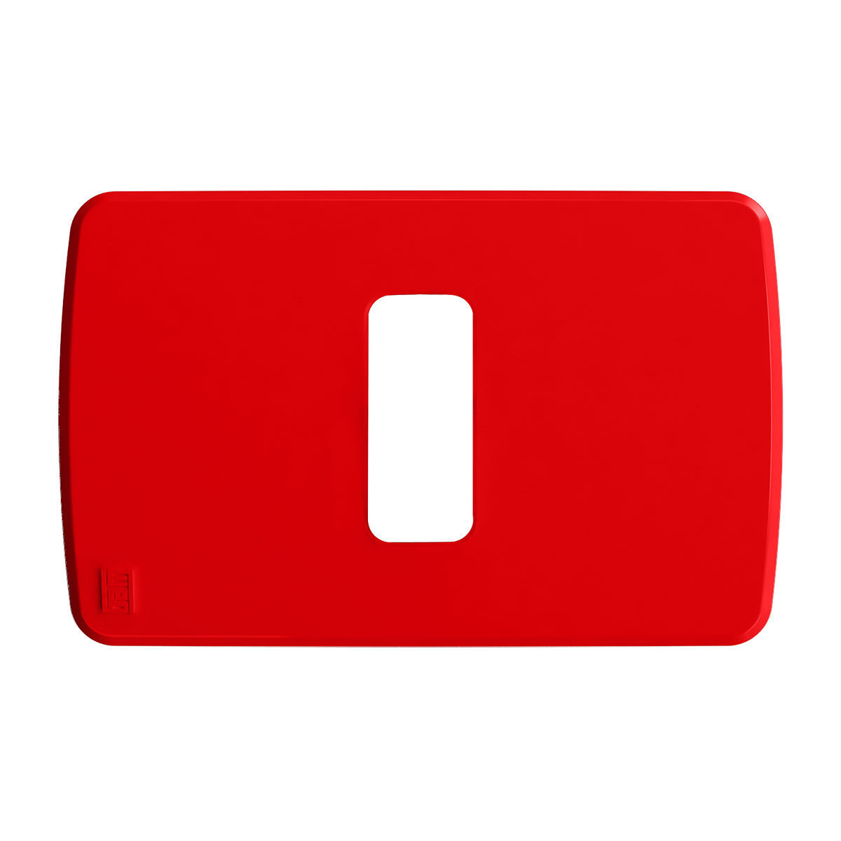 Placa Acabamento 4x2 1 Posto Horizontal Vermelho Composé 13207316 Weg