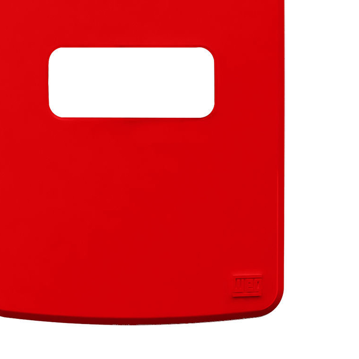 Placa Acabamento 4x2 1 Posto Horizontal Vermelho Composé 13207316 Weg