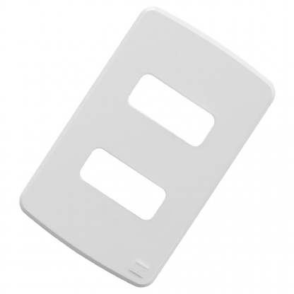 Placa Acabamento 2 Postos Horizontal4X2 Composé Branco - WEG