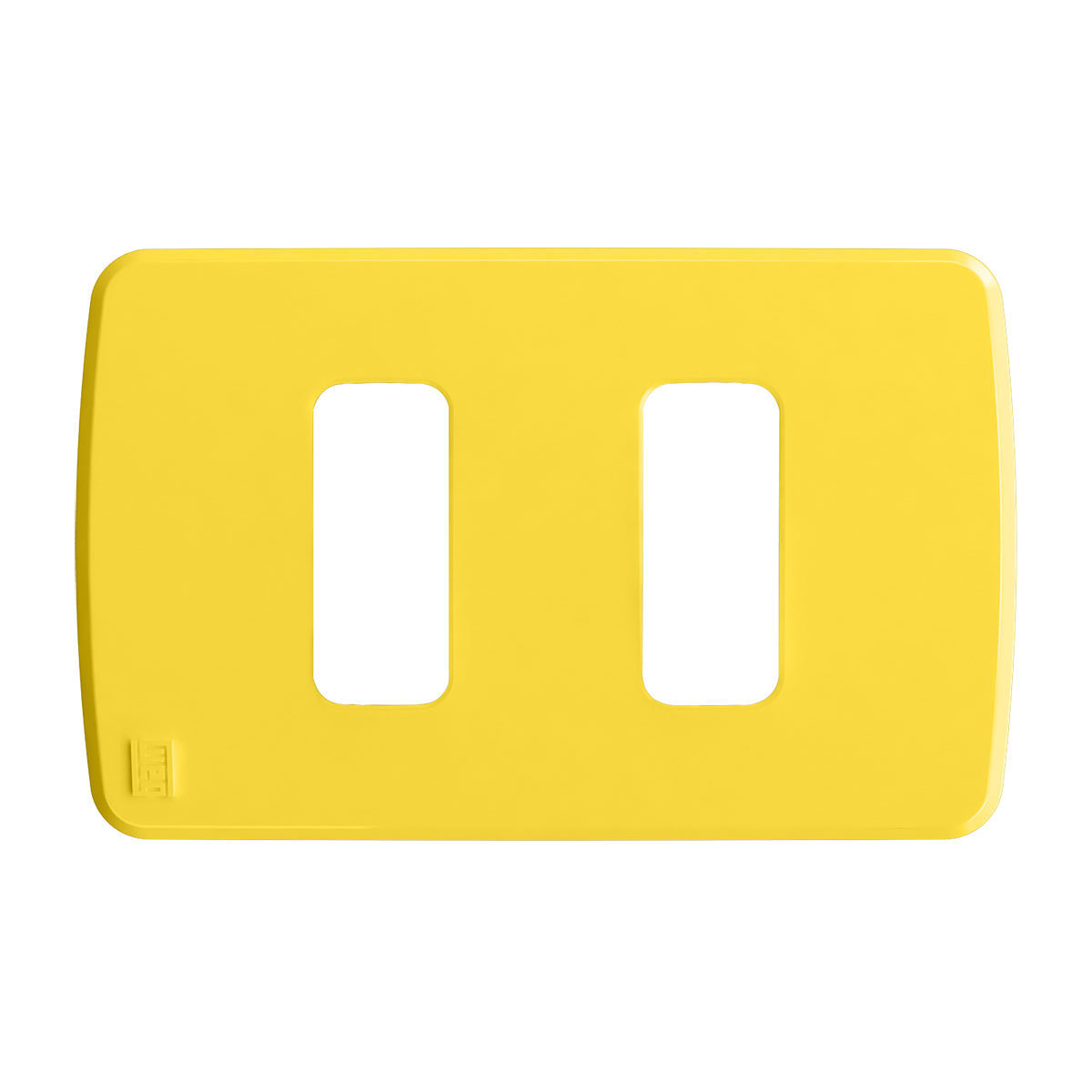 Placa Acabamento 4X2 2 Postos Separados Amarelo Composé 13207325 Weg