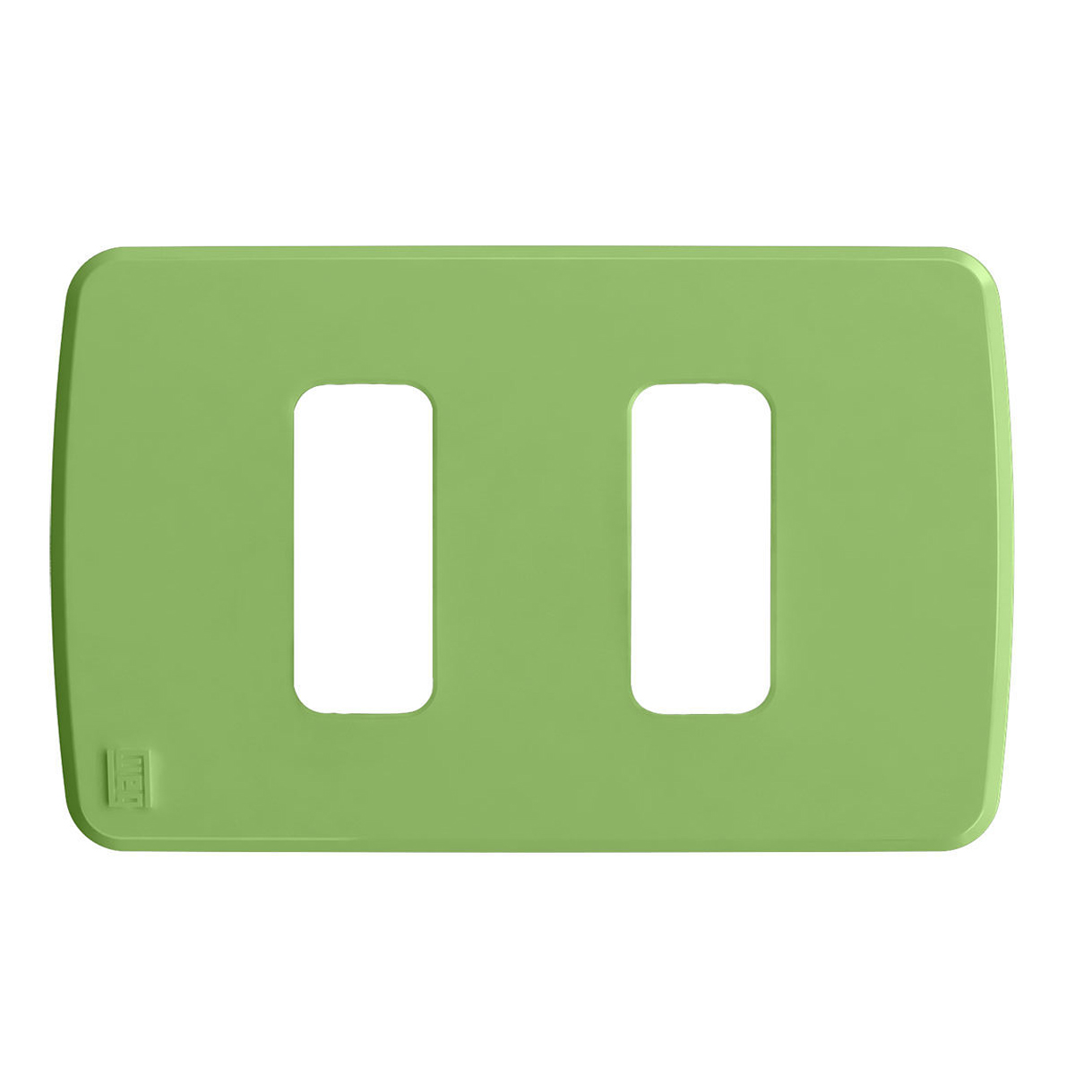 Placa Acabamento 4x2 2 Postos Separados Verde Composé 13207326 Weg