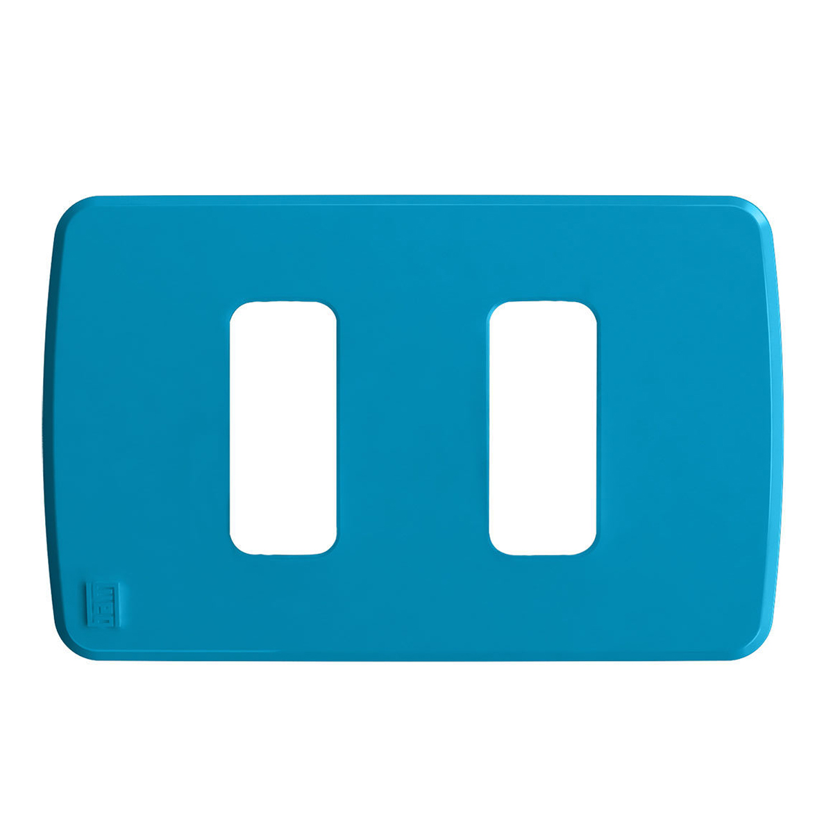 Placa Acabamento 4x2 2 Postos Separados Azul Plástico Composé 13207327 Weg