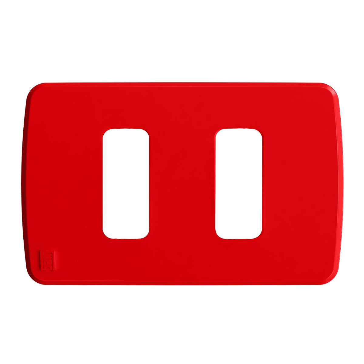 Placa Acabamento 4x2 2 Postos Separados Vermelho Composé 13207350 Weg