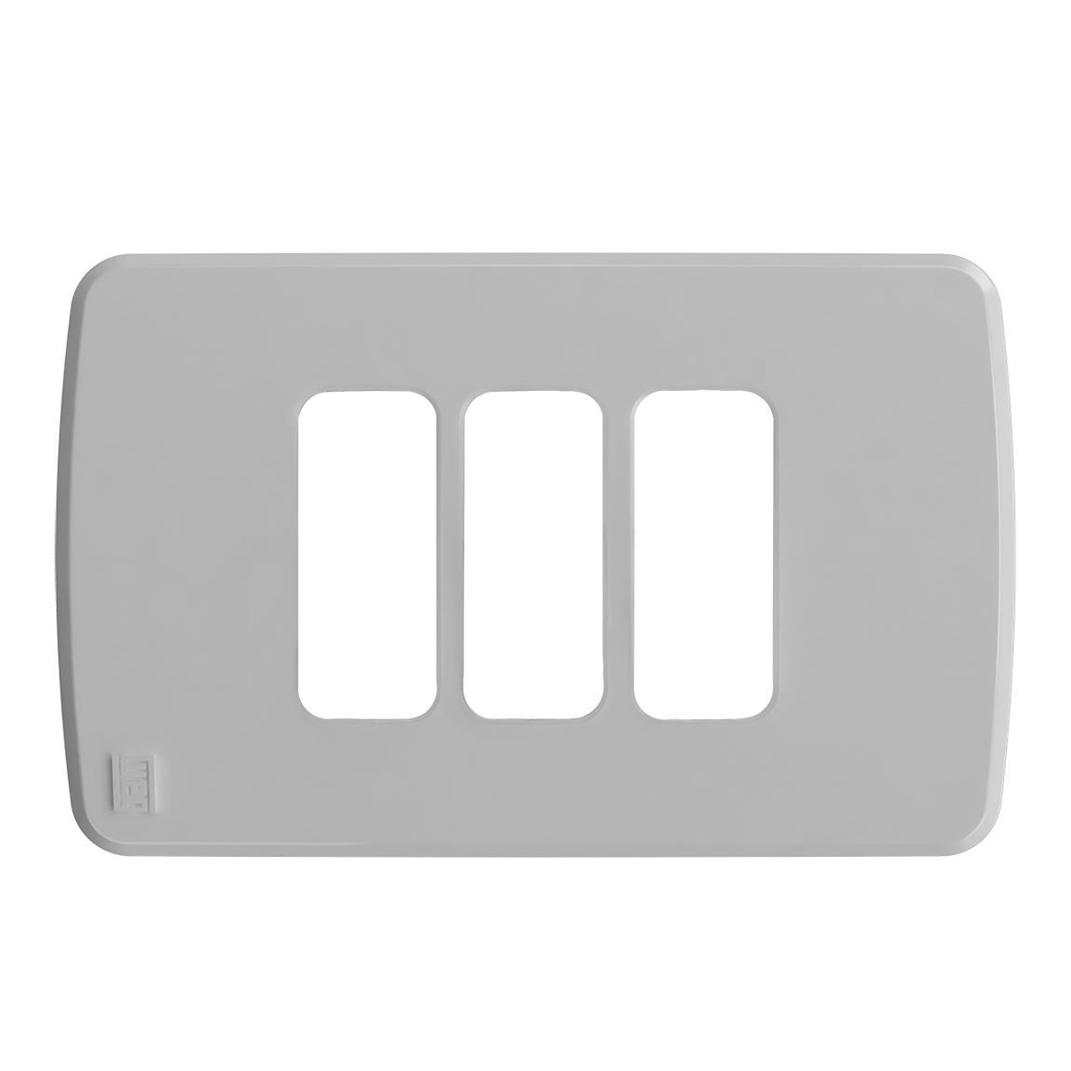 Placa Acabamento 4x2 3 Postos Cinza Composé 13207487 Weg