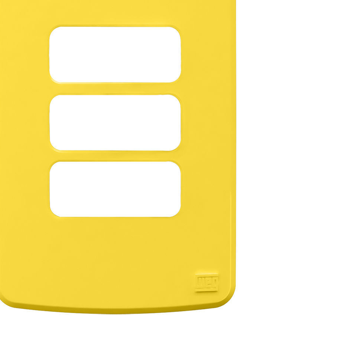 Placa Acabamento 4x2 3 Postos Amarelo Plástico Composé 13207598 Weg