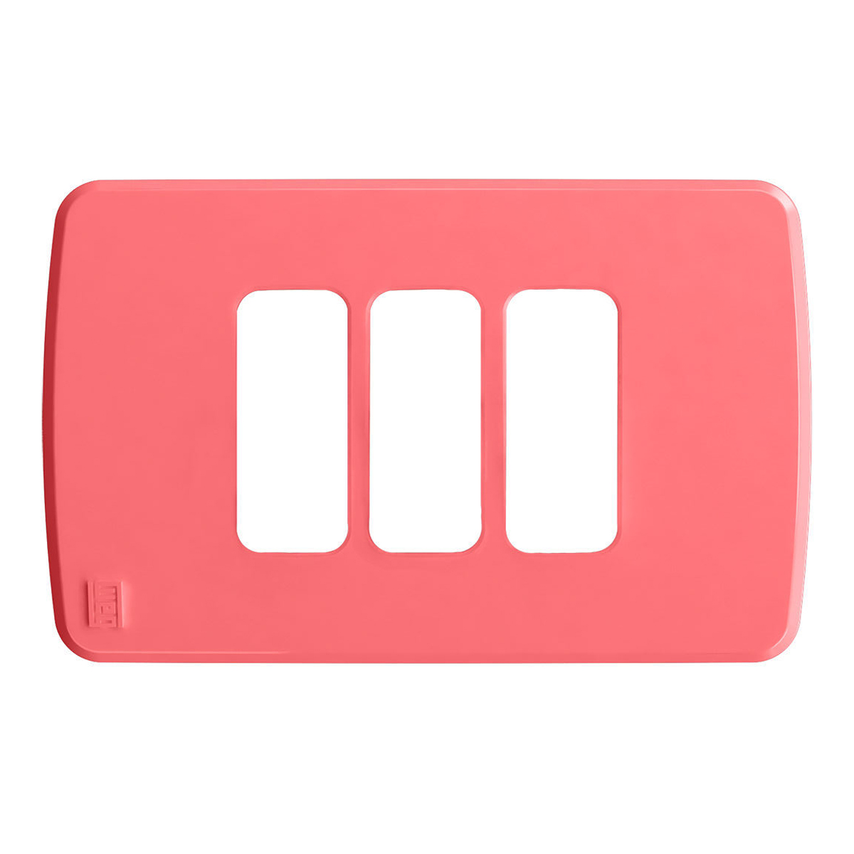 Placa Acabamento 4X2 3 Postos Rosa Plástico Composé 13207601 Weg