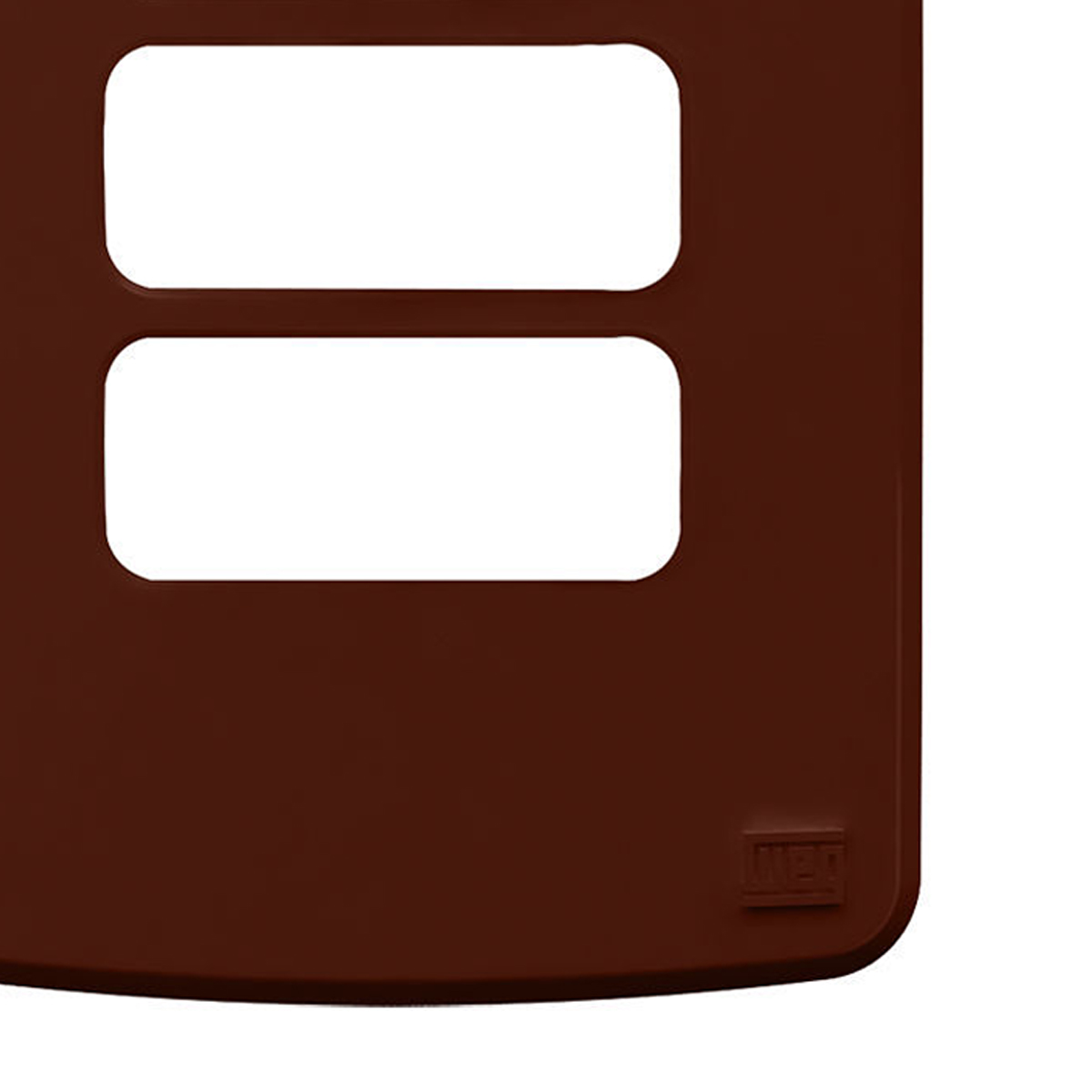 Placa Acabamento 4x2 3 Postos Marrom Plástico Composé 13207603 Weg