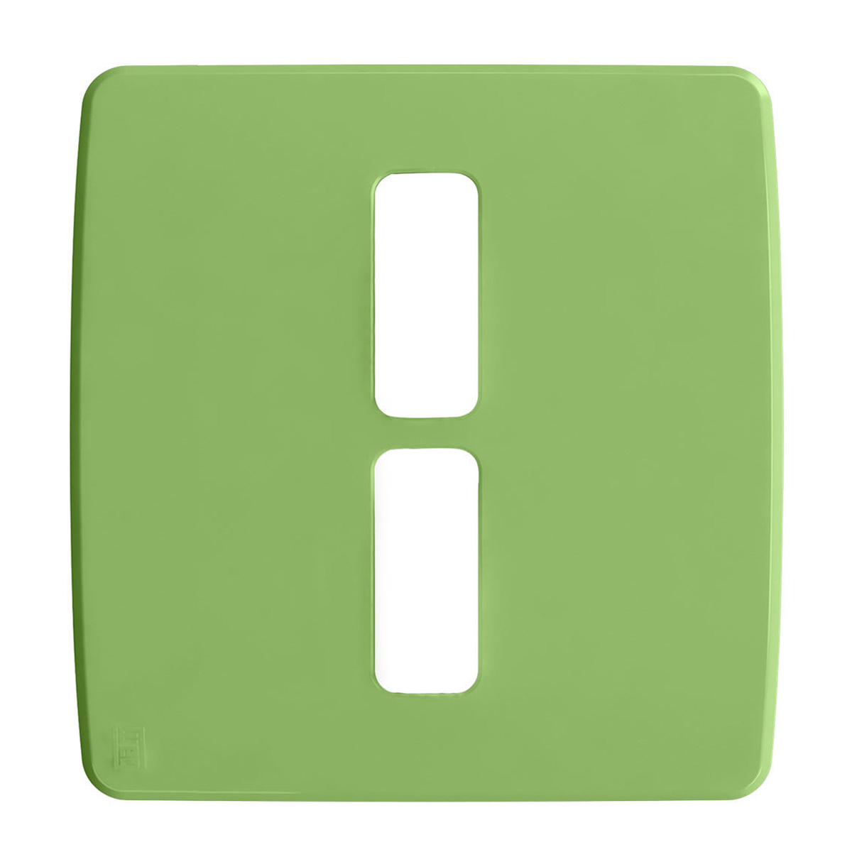 Placa Acabamento 4x4 2 Módulos 1+1 Postos Verde Composé 13207688 Weg