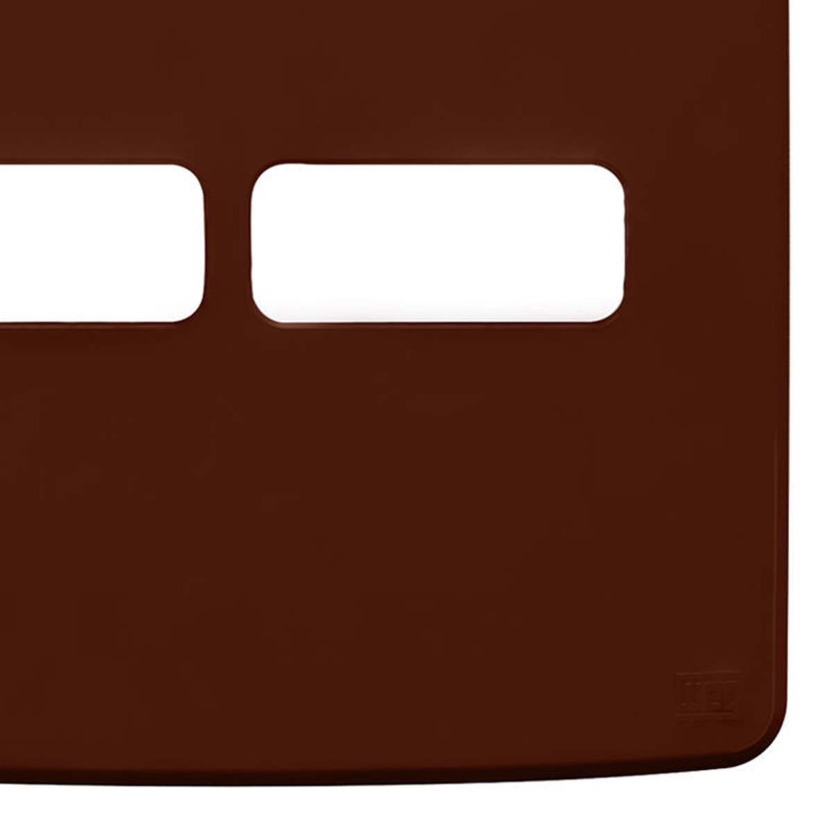 Placa Acabamento 4x4 2 Módulos 1+1 Postos Marrom Plástico Composé 13207692 Weg