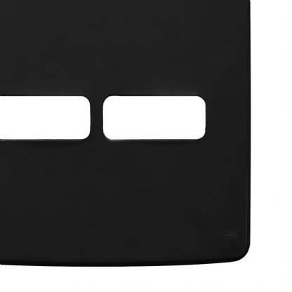 Placa Acabamento 2 Postos 4X4 Composé Preto - WEG