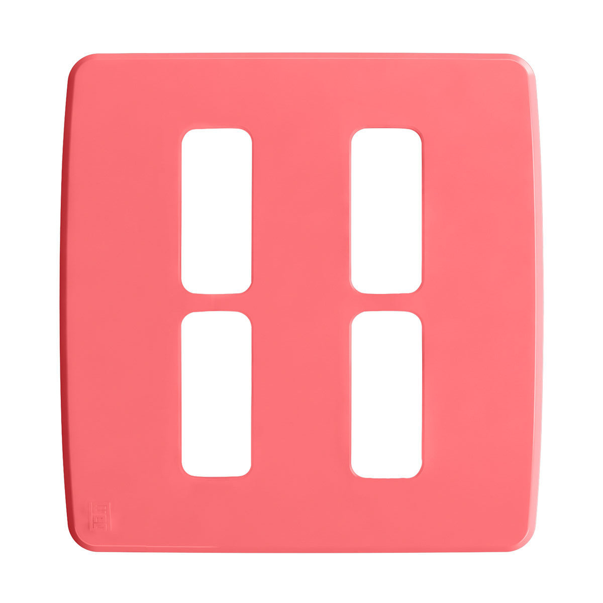 Placa Acabamento 4x4 4 Módulos 2+2 Postos Separados Rosa Composé Weg