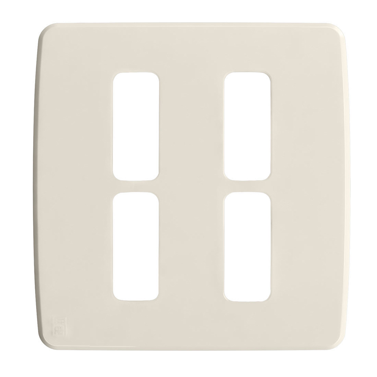 Placa Acabamento 4x4 4 Módulos 2+2 Postos Separados Marfim Composé 13272901 Weg