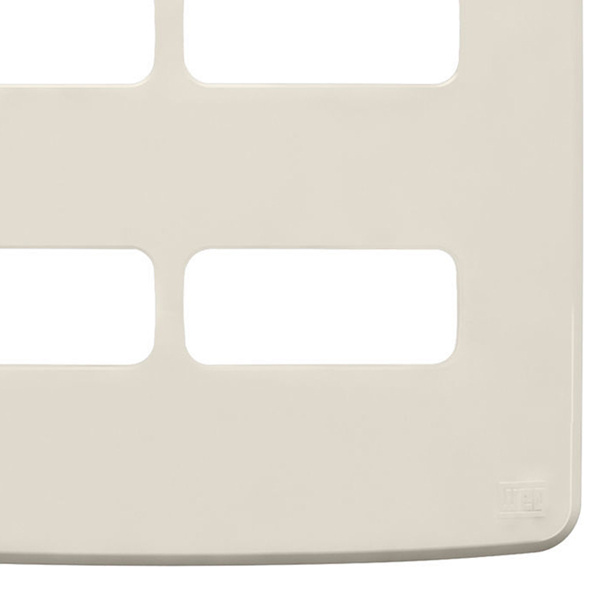 Placa Acabamento 4x4 4 Módulos 2+2 Postos Separados Marfim Composé 13272901 Weg