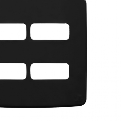 Placa Acabamento 4 Postos 4X4 Composé Preto - WEG