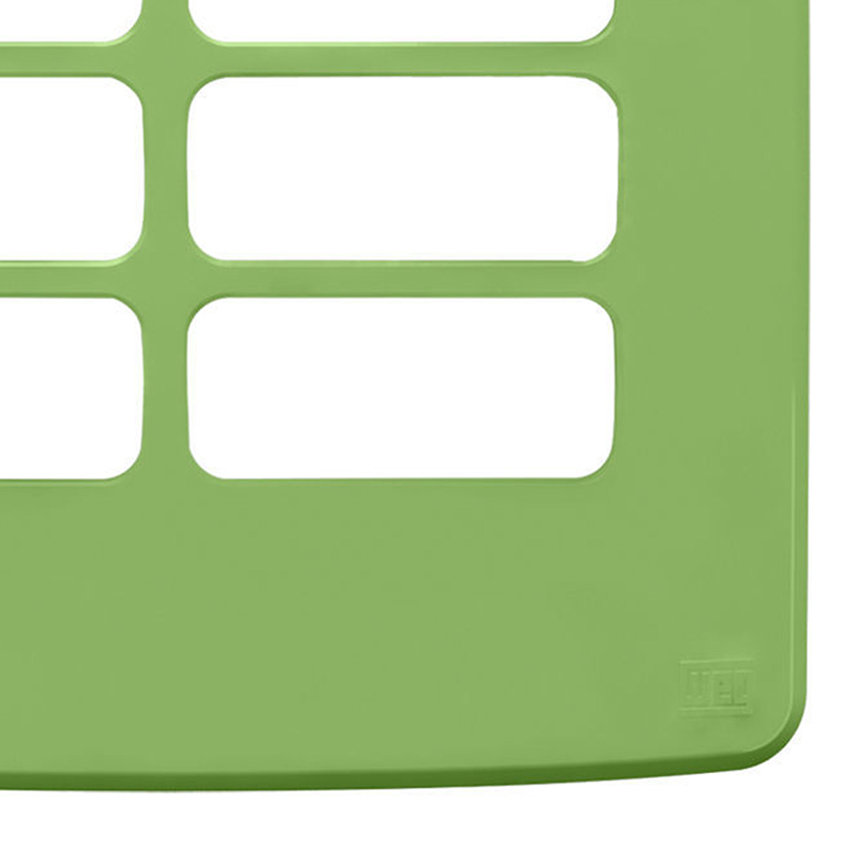 Placa Acabamento 4X4 6 Módulos 3+3 Postos Separados Verde Composé 13208247 Weg