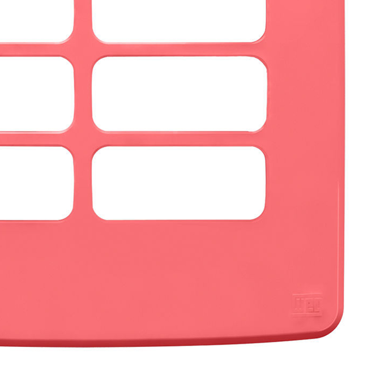 Placa Acabamento 4x4 6 Módulos 3+3 Postos Separados Rosa Composé 13208260 Weg