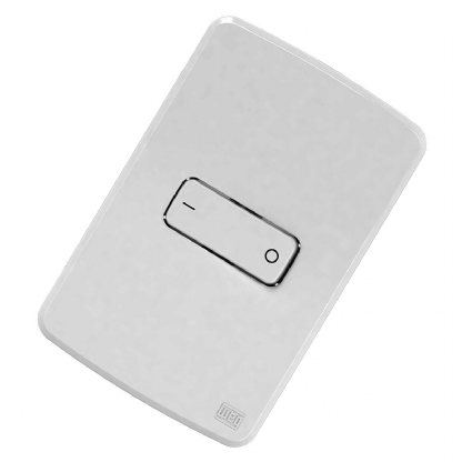 Conjunto 1 Interruptor Bipolar Simples Horizontal 10A 4X2 Composé Branco - WEG