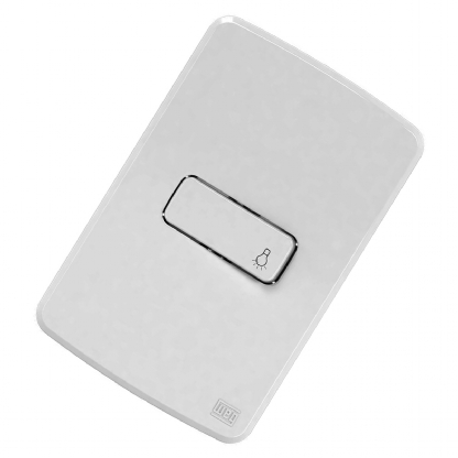 Conjunto 1 Interruptor Pulsador Minuteria Horizontal 10A 4X2 Composé Branco - WEG