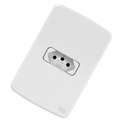 Conjunto 1 Tomada Horizontal 10A 4X2 Composé Branco - WEG