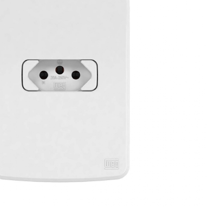 Conjunto 1 Tomada Horizontal 20A 4X2 Composé Branco - WEG