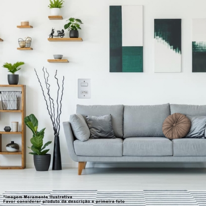 Conjunto 2 Tomada Distanciados 20A 4X2 Composé Branco - WEG