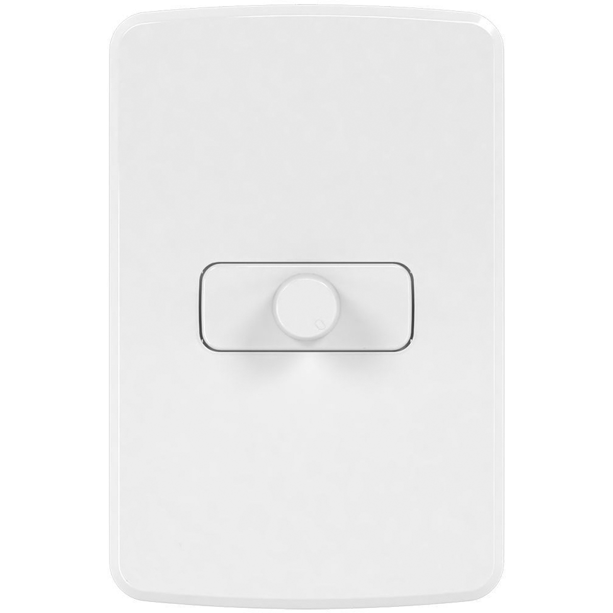 Conjunto 1 Variador Luminosidade Dimmer Rotativo 300W 127V Com Placa 4X2 Branco Composé Weg