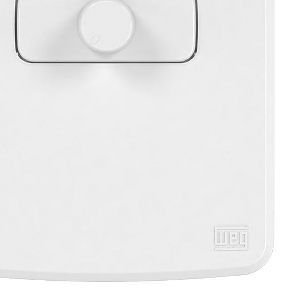 Conjunto 1 Variador Luminosidade Dimmer Rotativo 300W 127V Com Placa 4X2 Branco Composé Weg