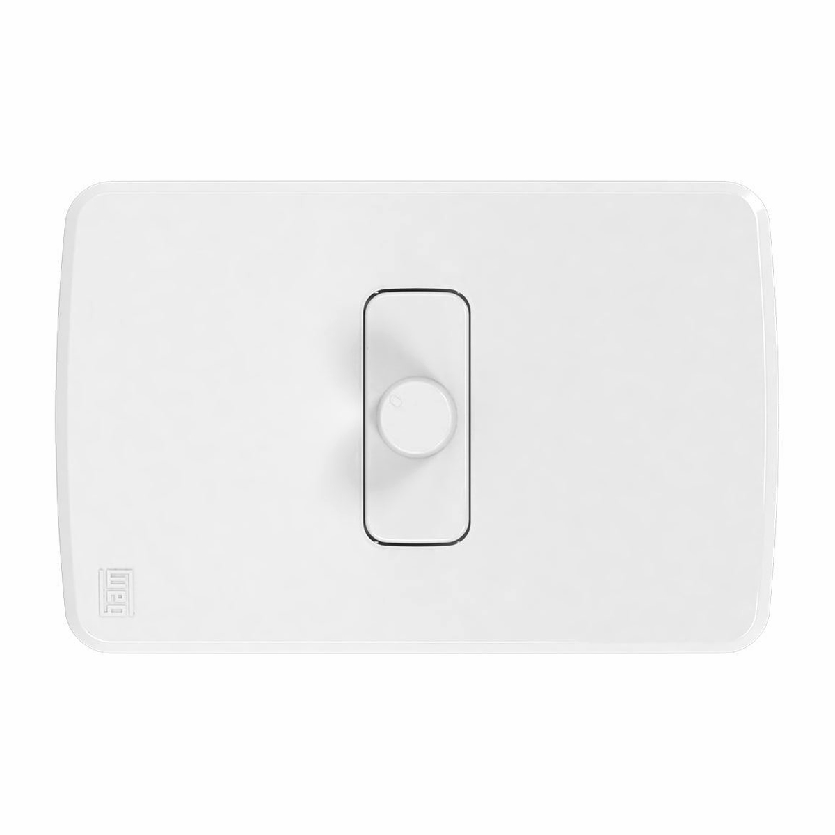 Conjunto 1 Variador Luminosidade Dimmer Rotativo 600W 220V 4X2 Composé Branco - WEG