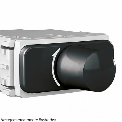 Módulo Variador Luminosidade Dimmer Rotativo 300W 127V Composé Preto - WEG
