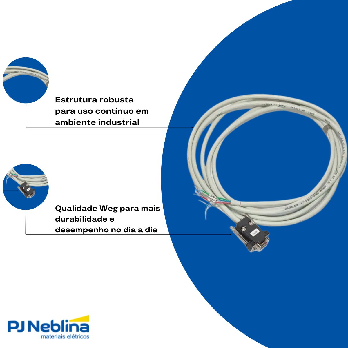 Cabo Inversor Frequência 3M Cfw500/501/Mw500 - Weg