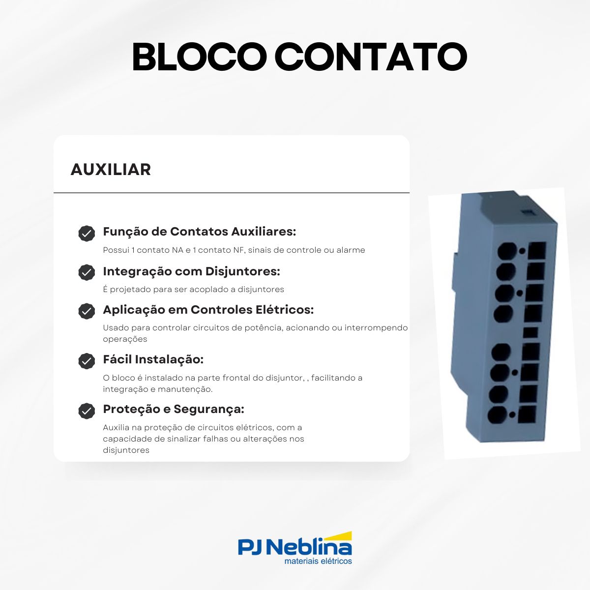 Bloco Contato Auxiliar Para Disjuntor Frontal 1Na+1Nf 3RV29012E - Siemens