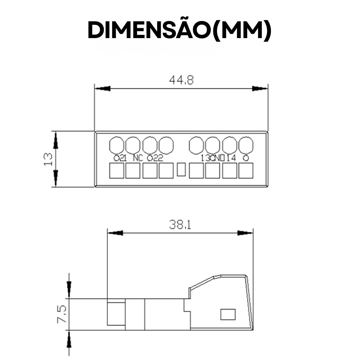 Bloco Contato Auxiliar Para Disjuntor Frontal 1Na+1Nf 3RV29012E - Siemens