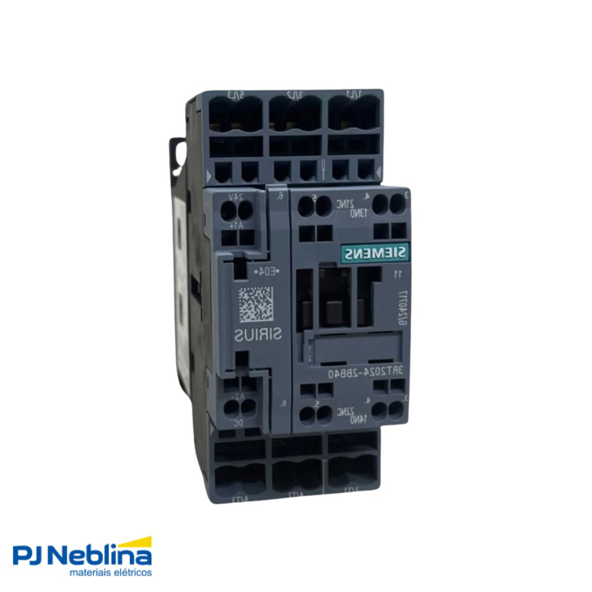 Contator Potencia Tripolar 12A 24Vcc 1Na+1Nf - Siemens