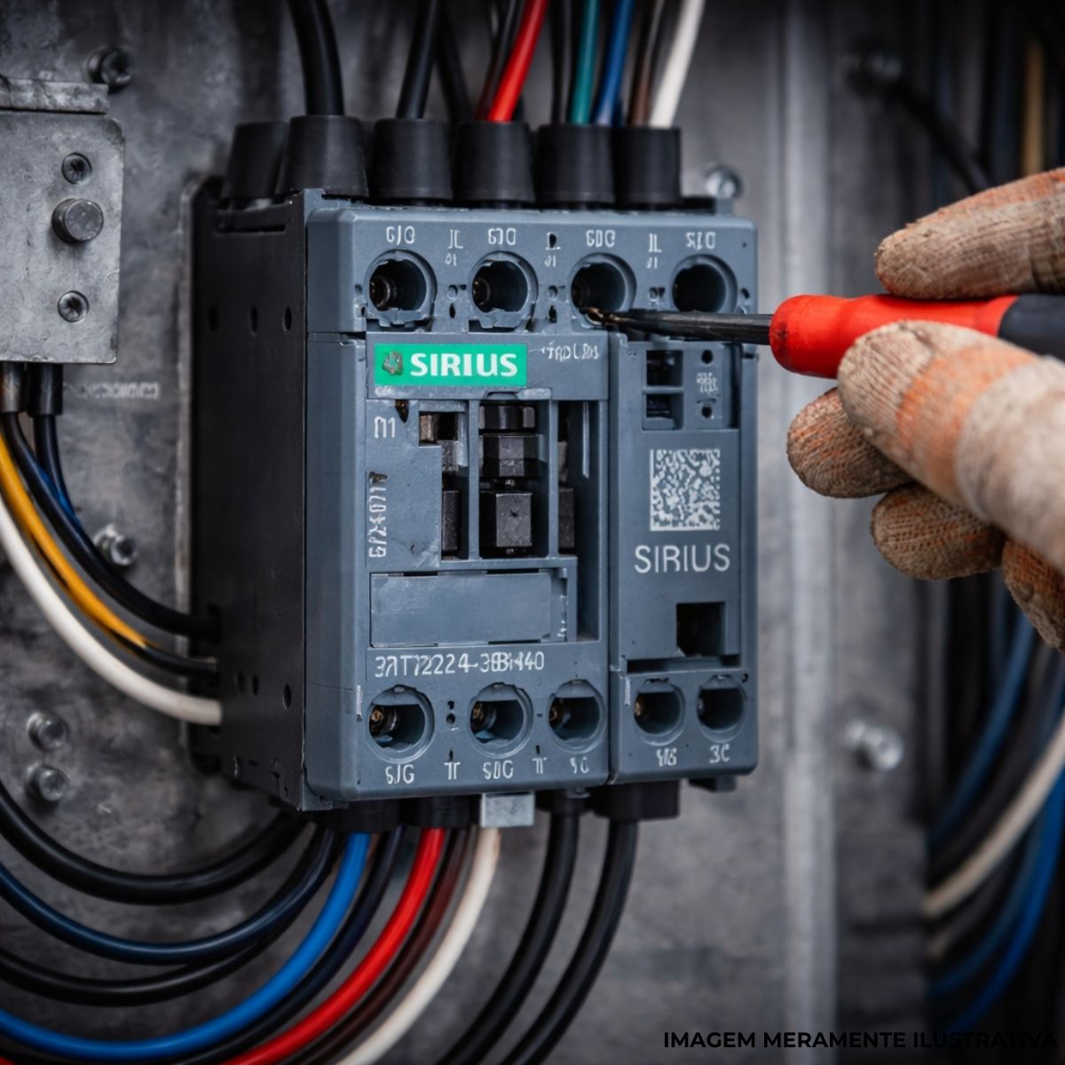 Contator Potencia Tripolar 12A 24Vcc 1Na+1Nf - Siemens