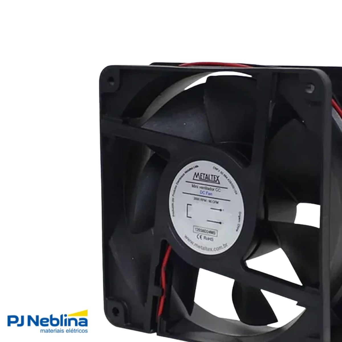 Ventilador 110/220Vca 120X120X38Mm Ball 3000Rpm - Metaltex